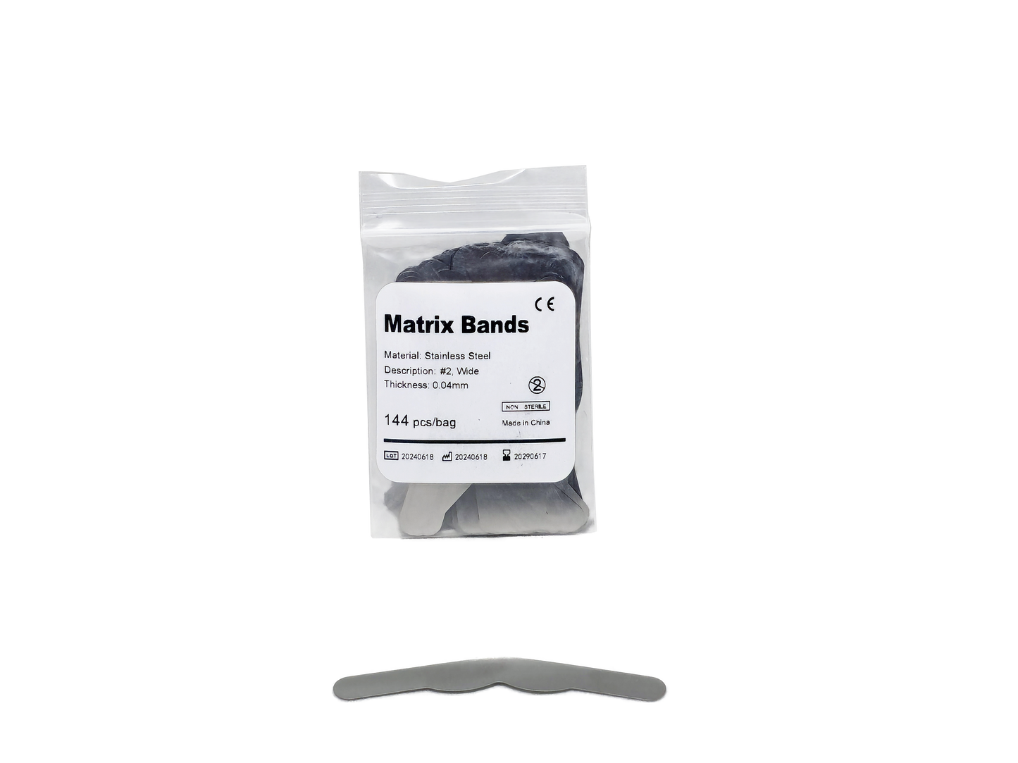 REDLAND STAINLESS STEEL MATRIX BANDS 144/PACK