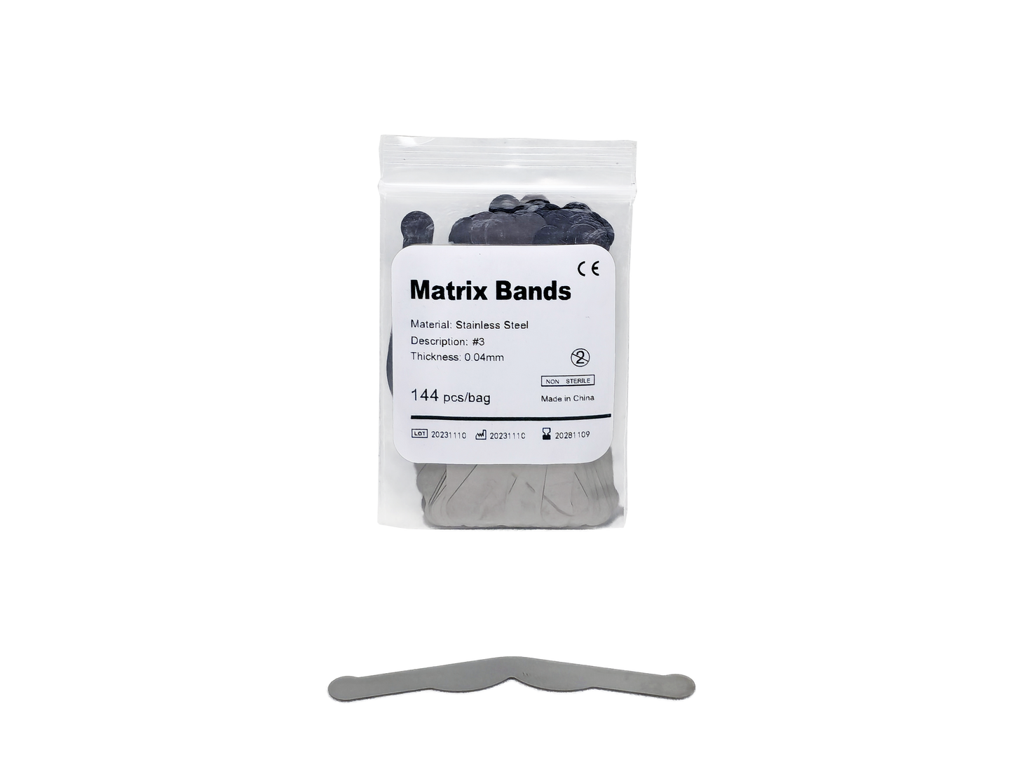 REDLAND STAINLESS STEEL MATRIX BANDS 144/PACK