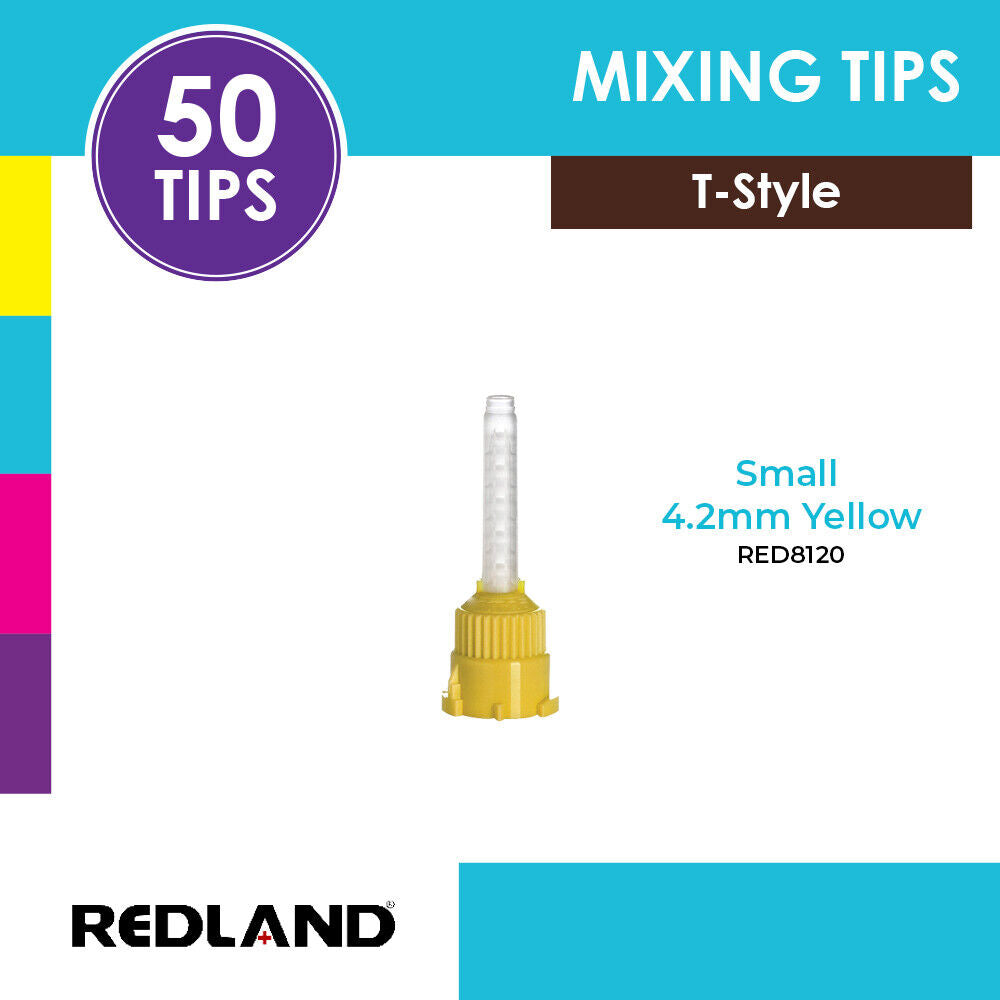 REDLAND Dental Mixing Tips for Impression Material, C&B, Cements 50/PK