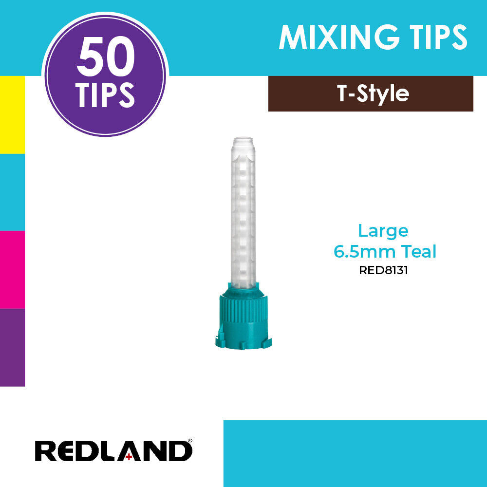 REDLAND Dental Mixing Tips for Impression Material, C&B, Cements 50/PK