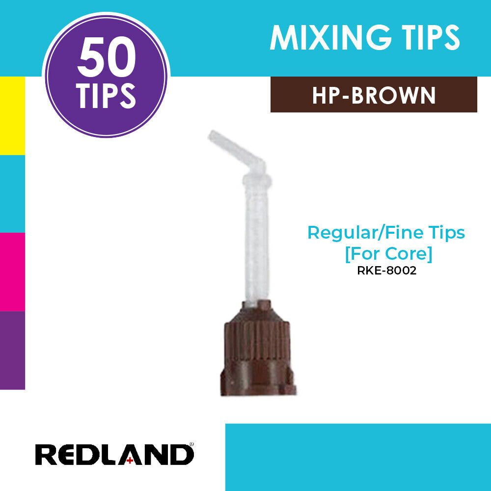 REDLAND Dental Mixing Tips for Impression Material, C&B, Cements 50/PK