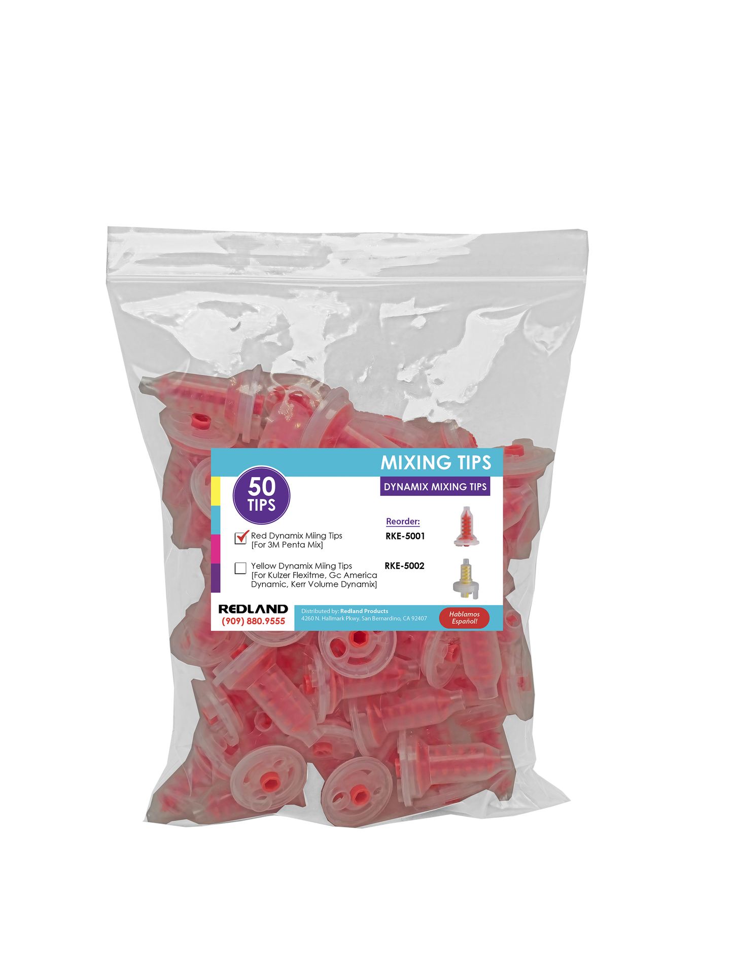 Plasdent Red Dynamic Penta Dental Impression Mixing Tips For 3M ESPE