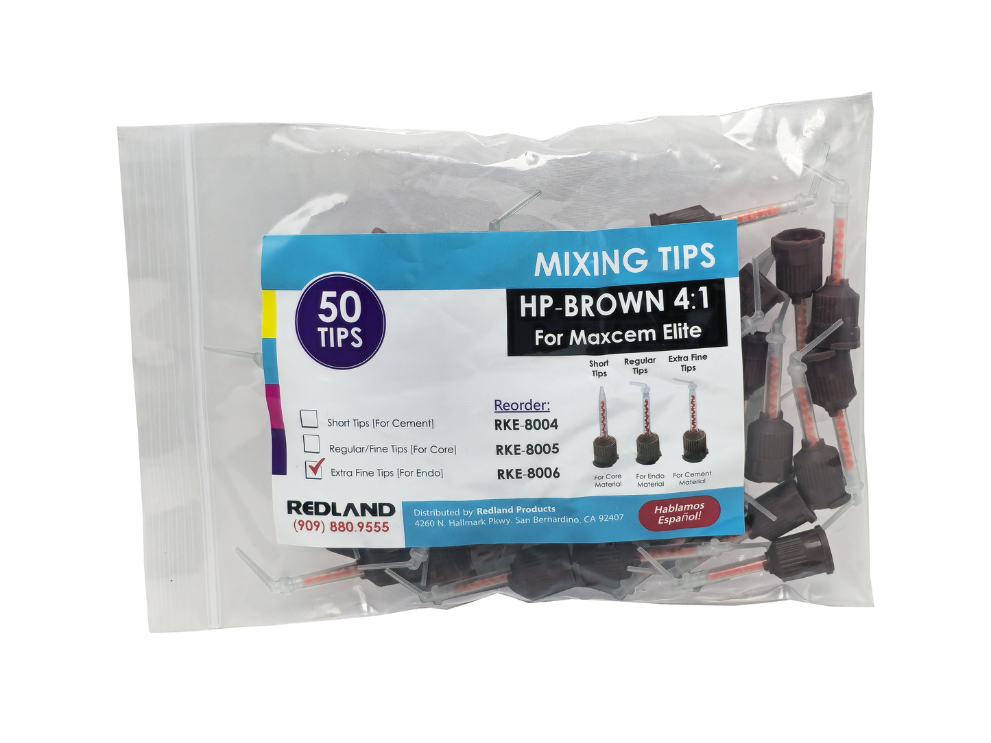 Mixing Tips ( Brown-Orange) for Kerr Maxcem cement 4:1 50/Pk