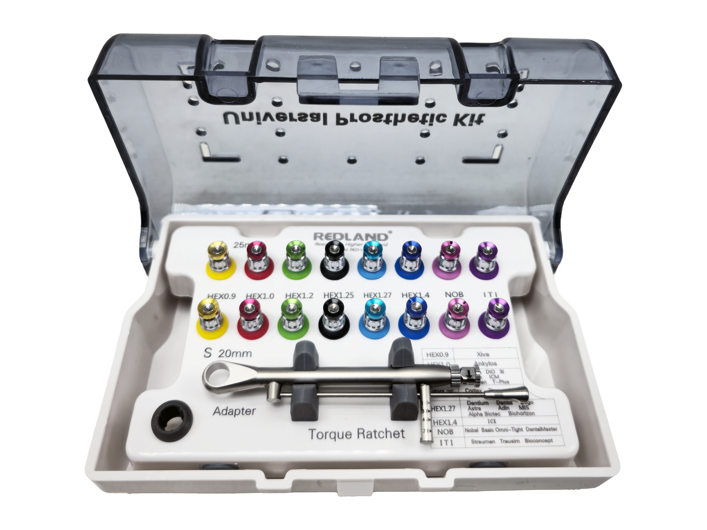 Redland Universal Implant Instrument Prosthetic Restoration Hand Driver Tool Kit