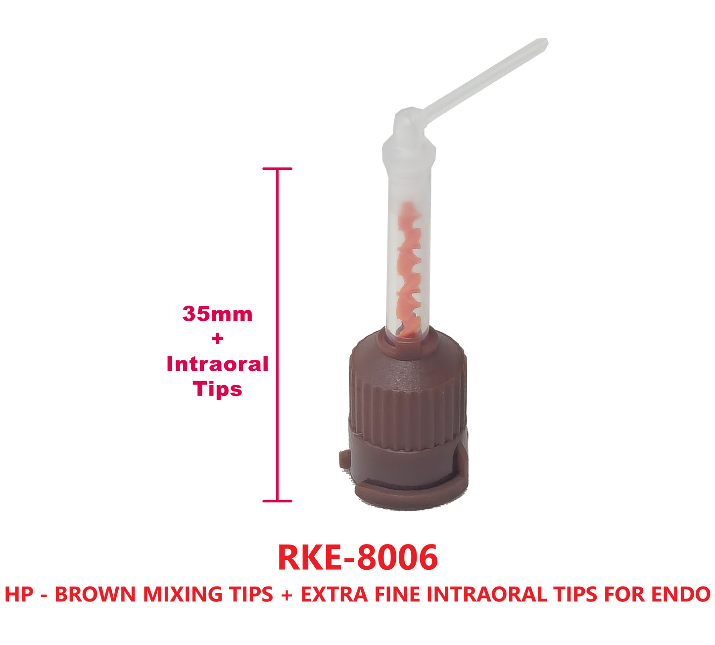 Mixing Tips ( Brown-Orange) for Kerr Maxcem cement 4:1 50/Pk