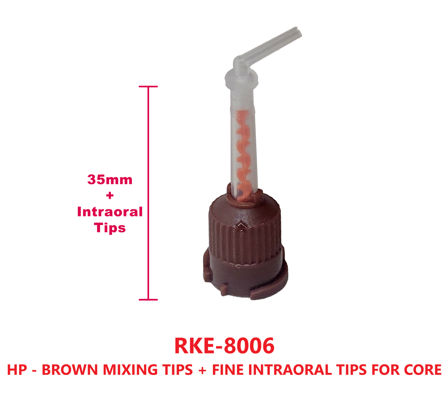 Mixing Tips ( Brown-Orange) for Kerr Maxcem cement 4:1 50/Pk