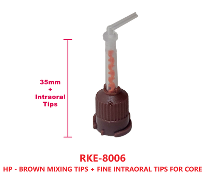Mixing Tips ( Brown-Orange) for Kerr Maxcem cement 4:1 50/Pk