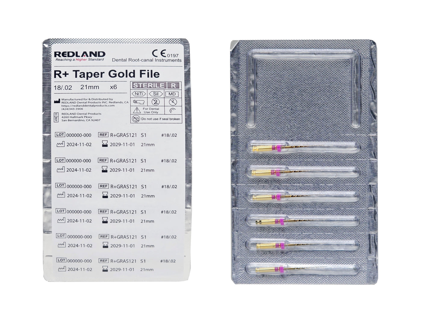 REDLAND R+ TAPER GOLD Rotary Files