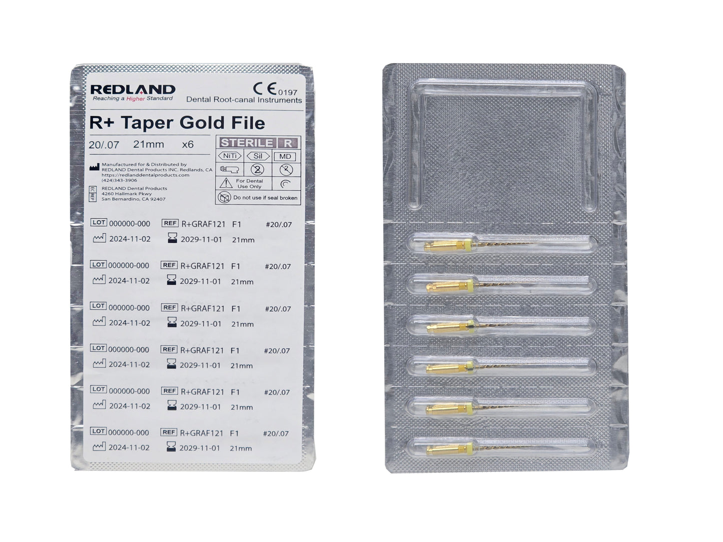 REDLAND R+ TAPER GOLD Rotary Files