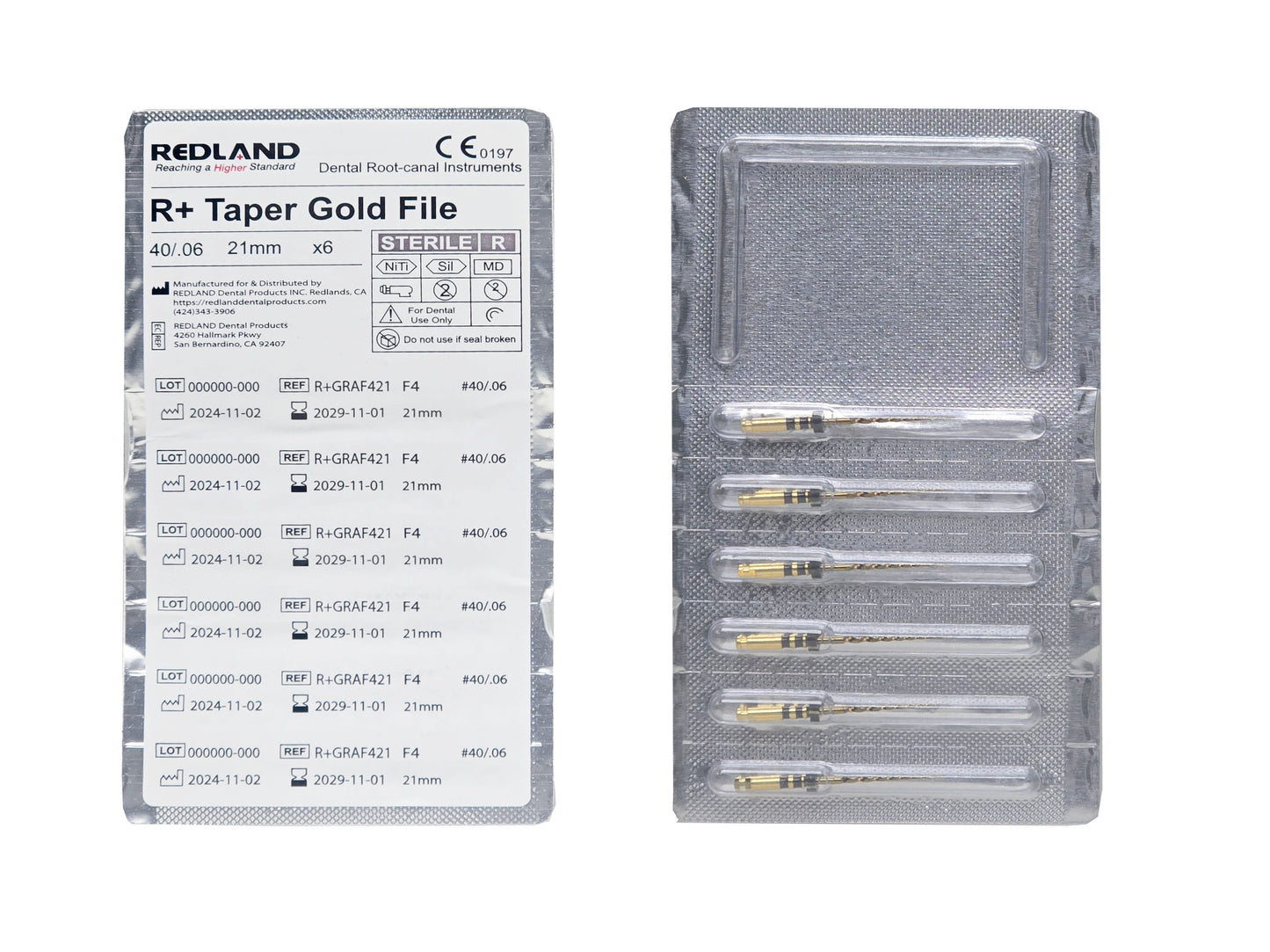 REDLAND R+ TAPER GOLD Rotary Files