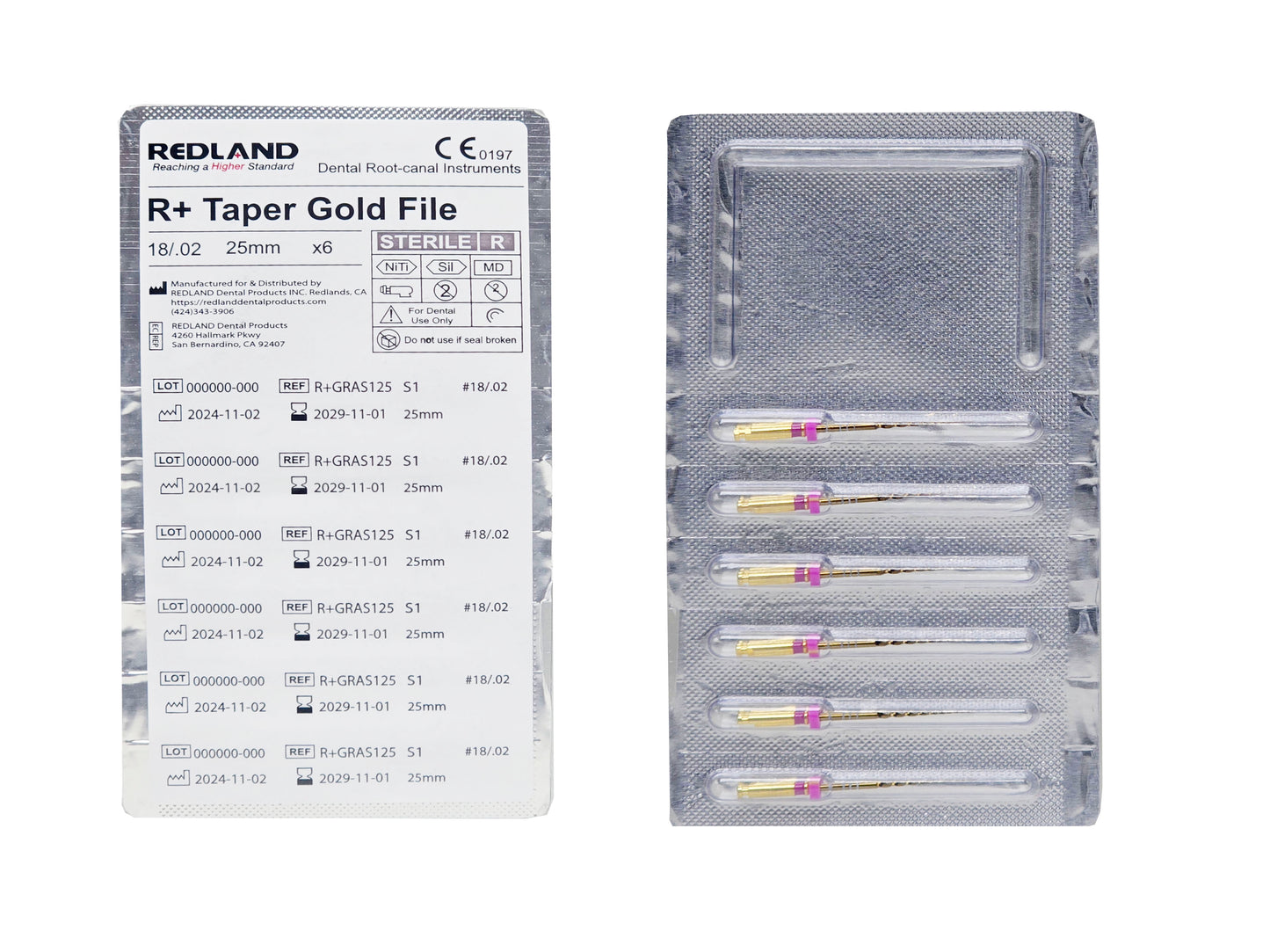 REDLAND R+ TAPER GOLD Rotary Files