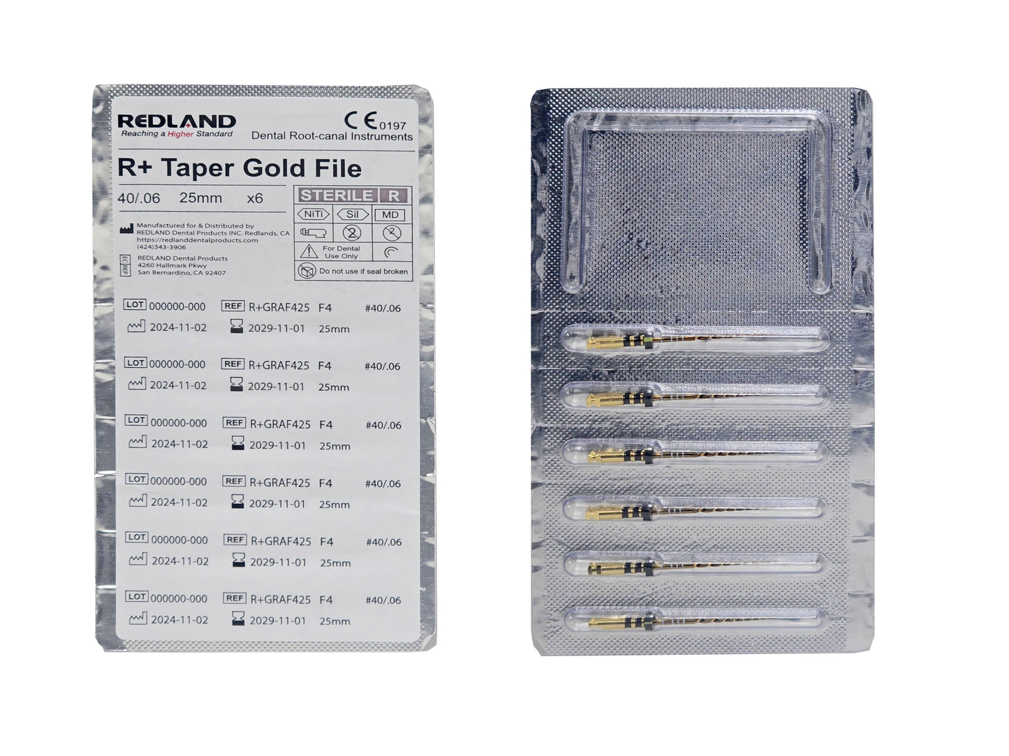 REDLAND R+ TAPER GOLD Rotary Files