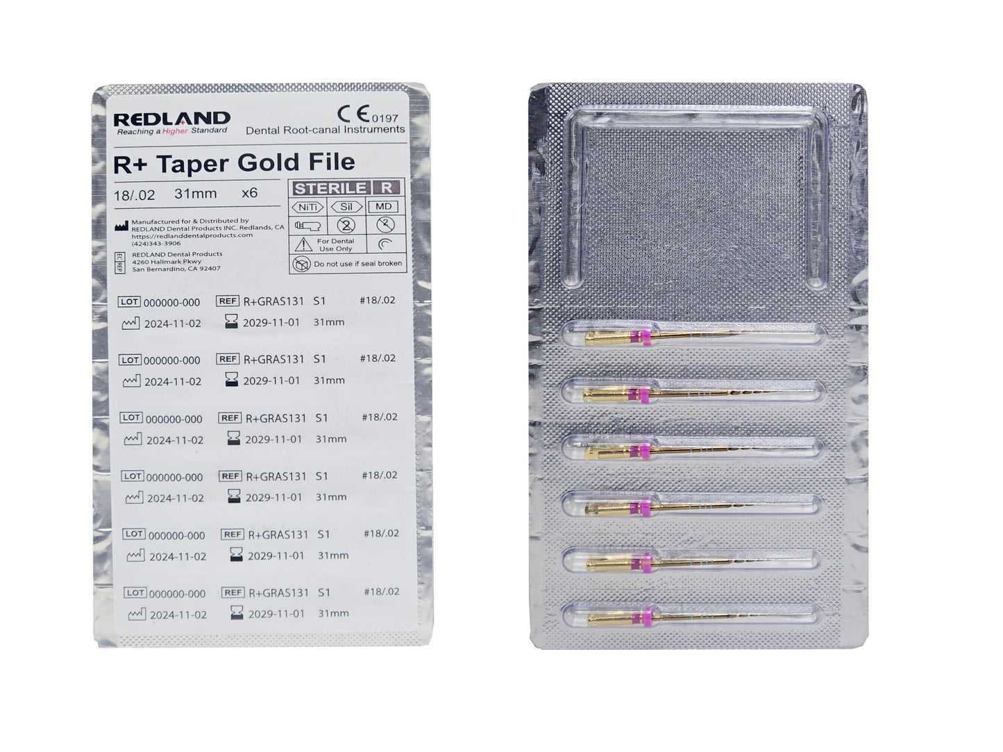REDLAND R+ TAPER GOLD Rotary Files
