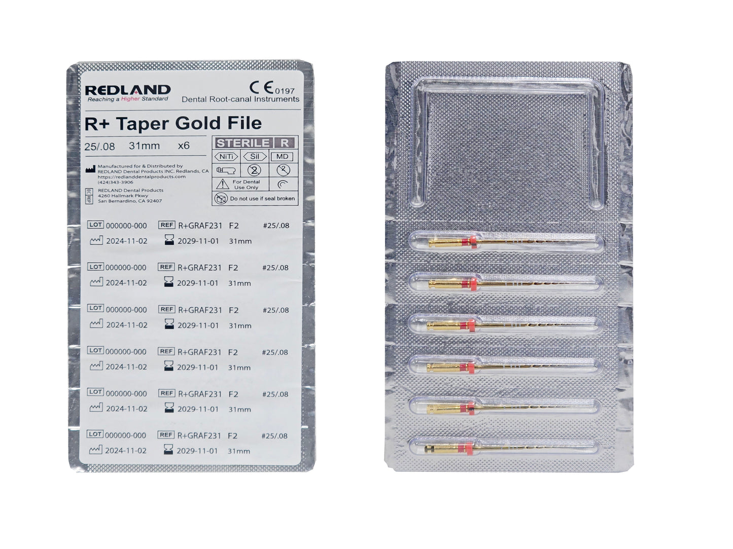 REDLAND R+ TAPER GOLD Rotary Files