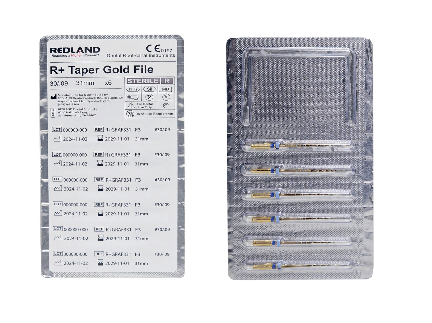 REDLAND R+ TAPER GOLD Rotary Files