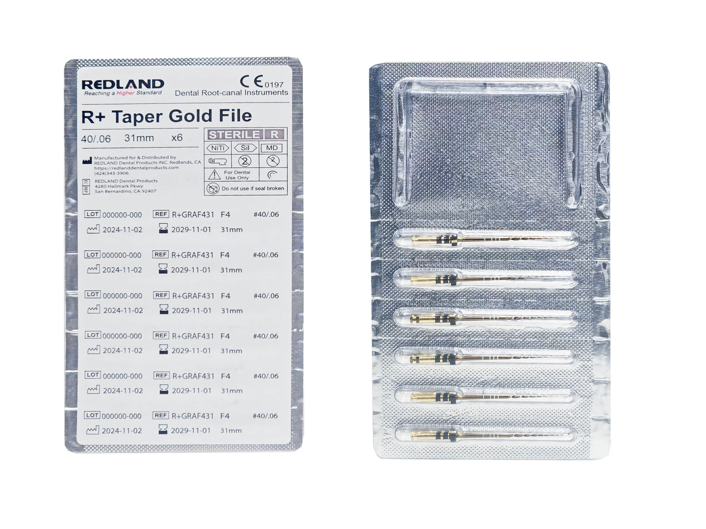 REDLAND R+ TAPER GOLD Rotary Files