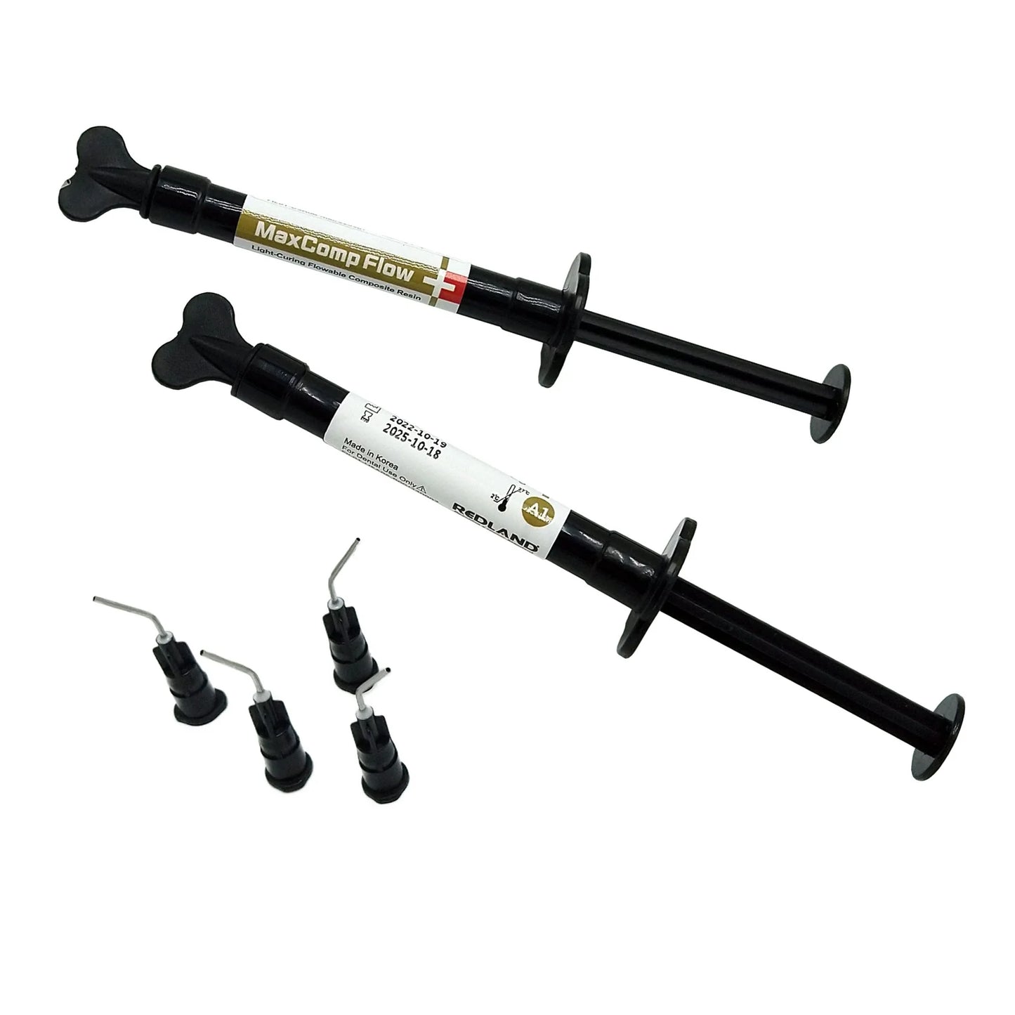 Redland Dental MaxComp Flow Light-Cure Nano-Hybrid Flowable Resin 2x2gm Syringes All Shade