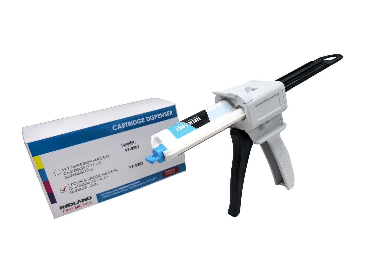 REDLAND Impression Material Dispenser Gun for 1:1 or 10:1 type cartridges