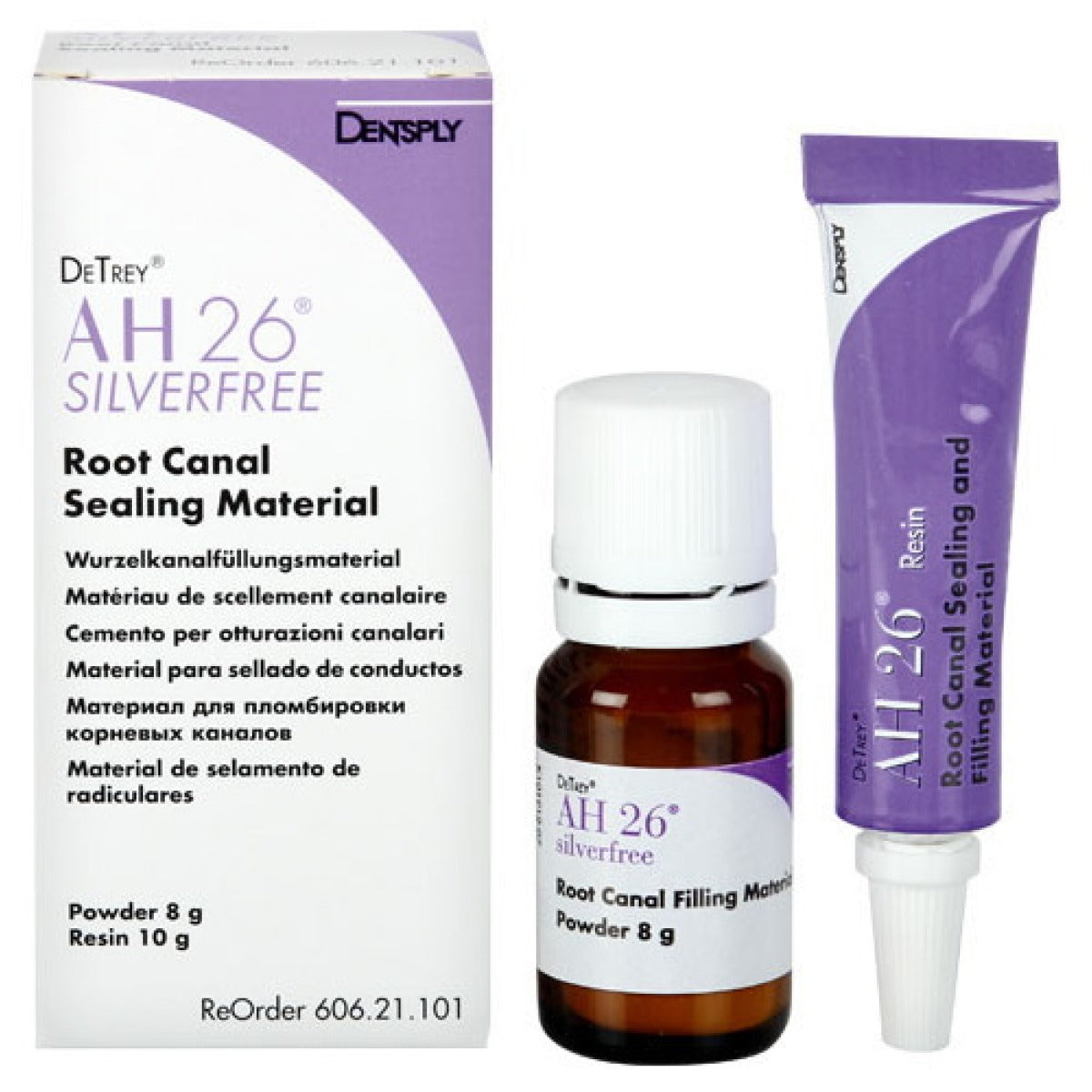 Dentsply AH26 Root Canal Sealing Material Silver Free 8g Powder + 10g Resin