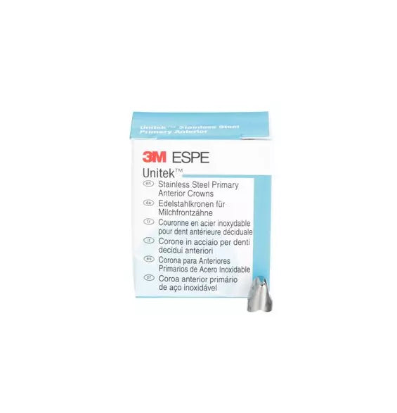 3M™Unitek™Stainless Steel Primary Anterior (Cuspid) Crowns,5/Pk All Sizes