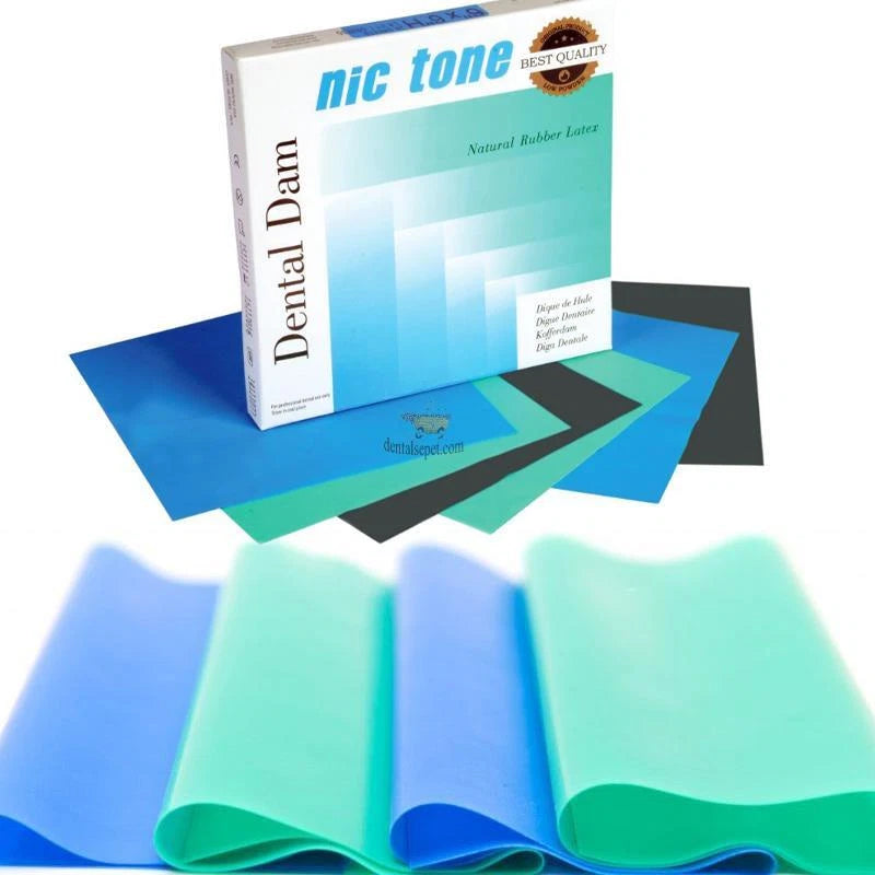 MDC Dental NIC TONE® Natural Latex Rubber Dam Medium DIFFERENT COLORS & SIZES