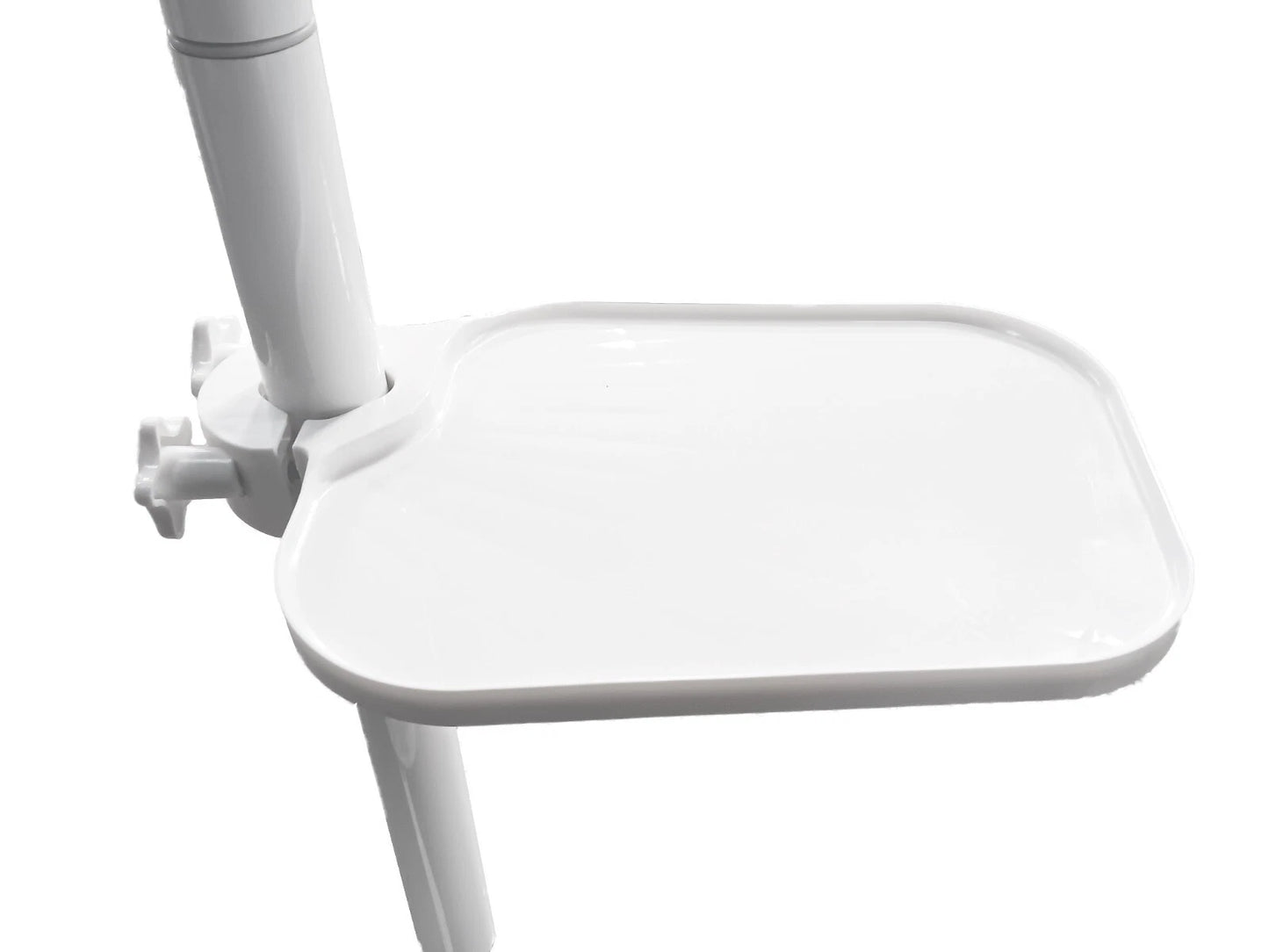 TPC type Post Mounted Utility Pole Post Tray Shelf Table White