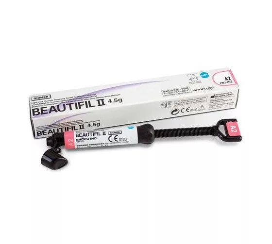 SHOFU BEAUTIFIL II Light-Cured Dental Restorative Material 4.5gm Syringe