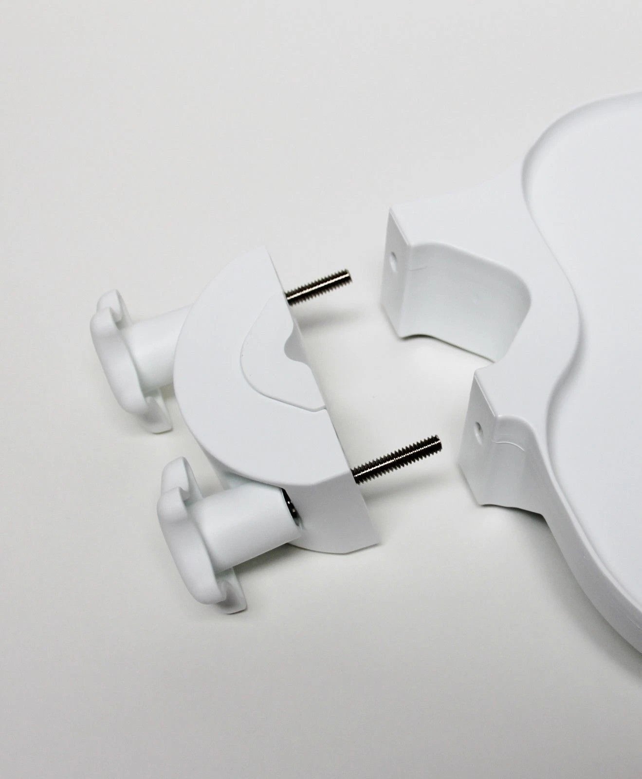 TPC type Post Mounted Utility Pole Post Tray Shelf Table White