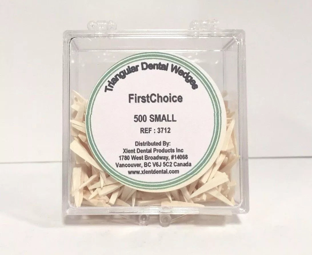 First Choice Triangular Wood Dental Wedges Small 500 Pack