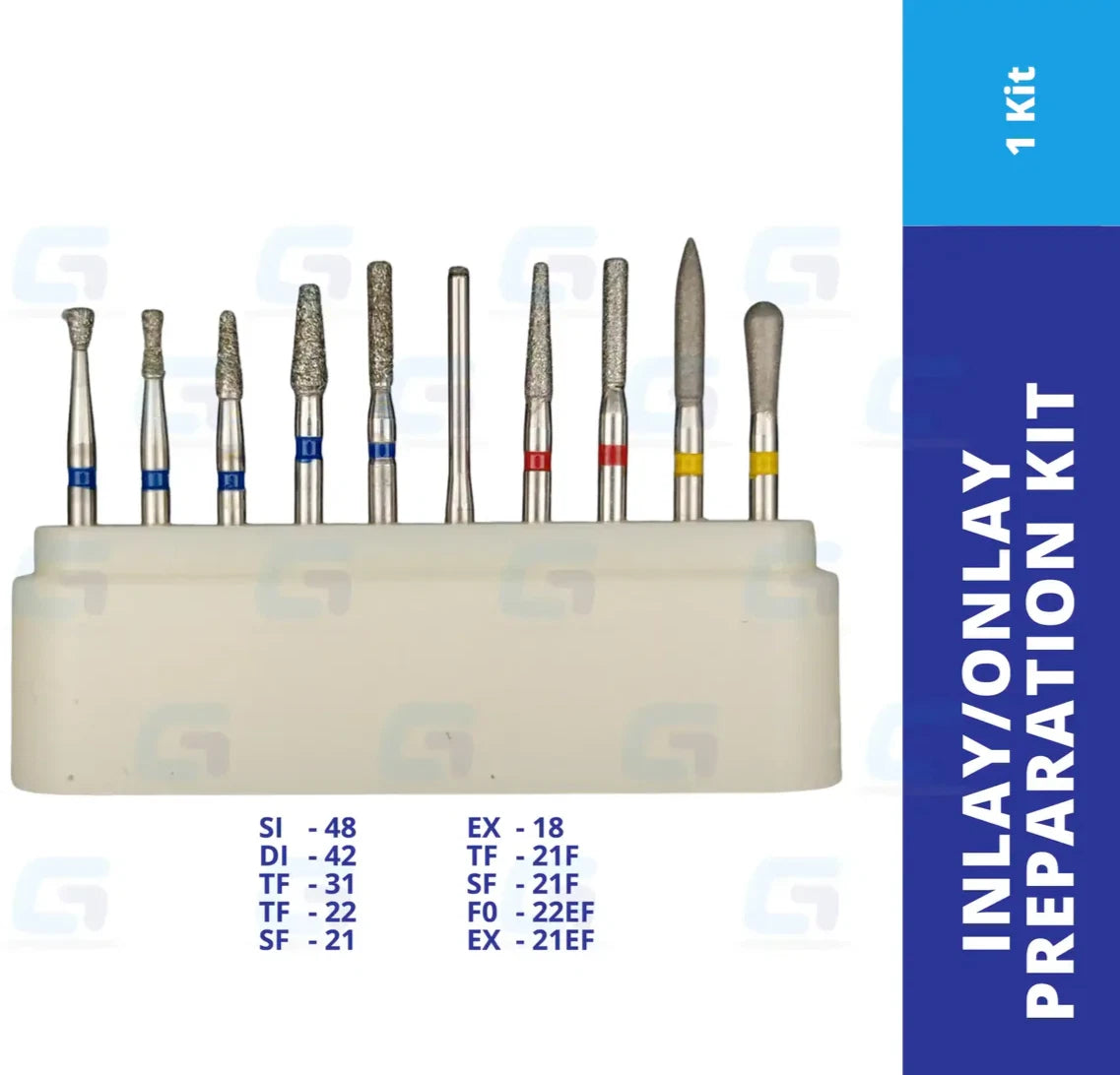 Redland Dental Diamond Bur FG-4104 Inlay & Onlay Preparation Kit 10pcs/Kit