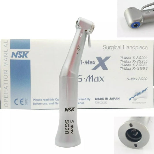 NSK S-Max SG20 Handpiece Surgical Implant Reduction LED/Non LED 20:1 Dental