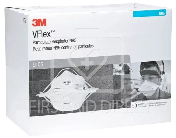 3M VFlex N95 NIOSH APRVD Particulate Respirator Surgical Face Mask