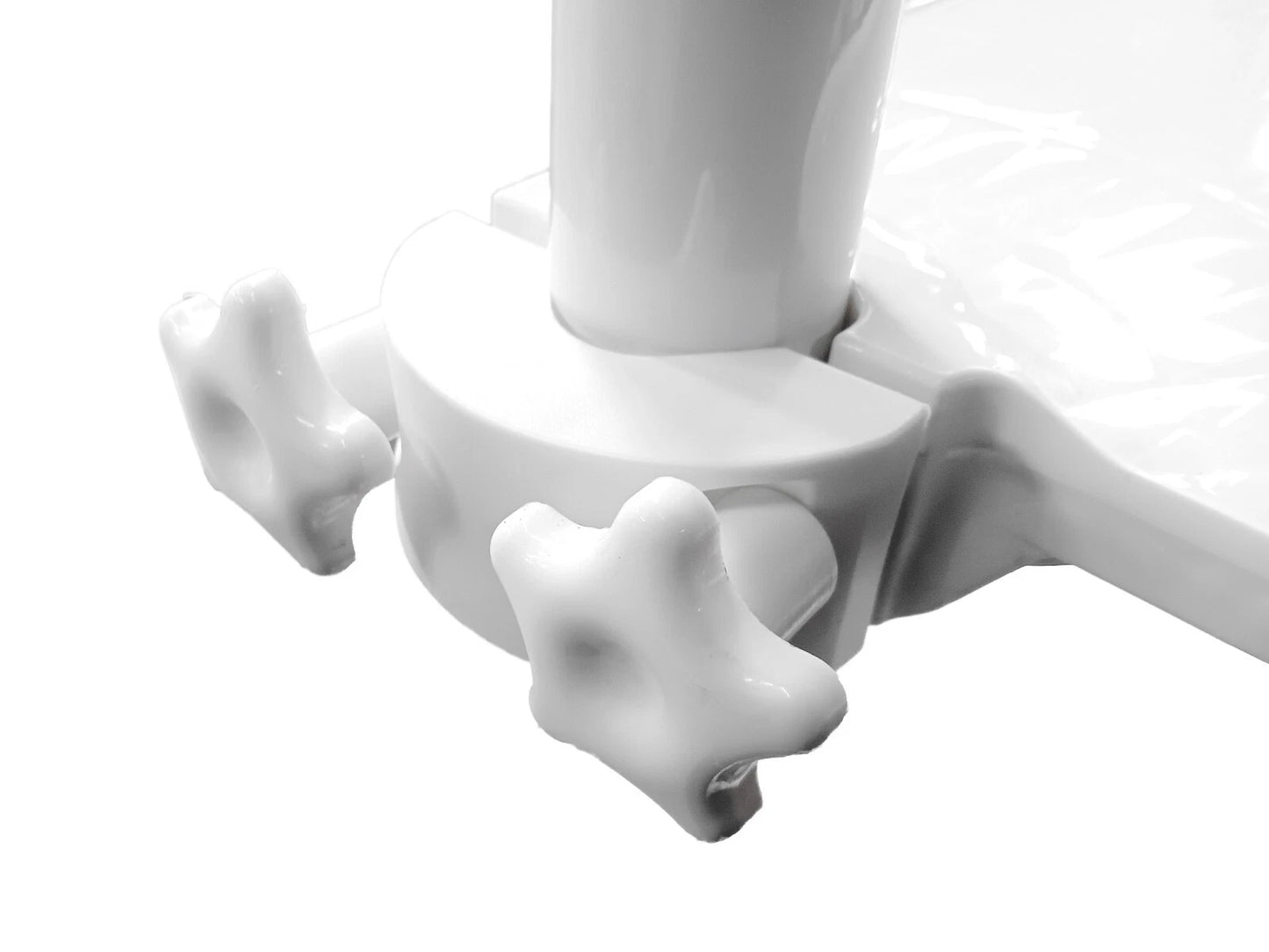 TPC type Post Mounted Utility Pole Post Tray Shelf Table White