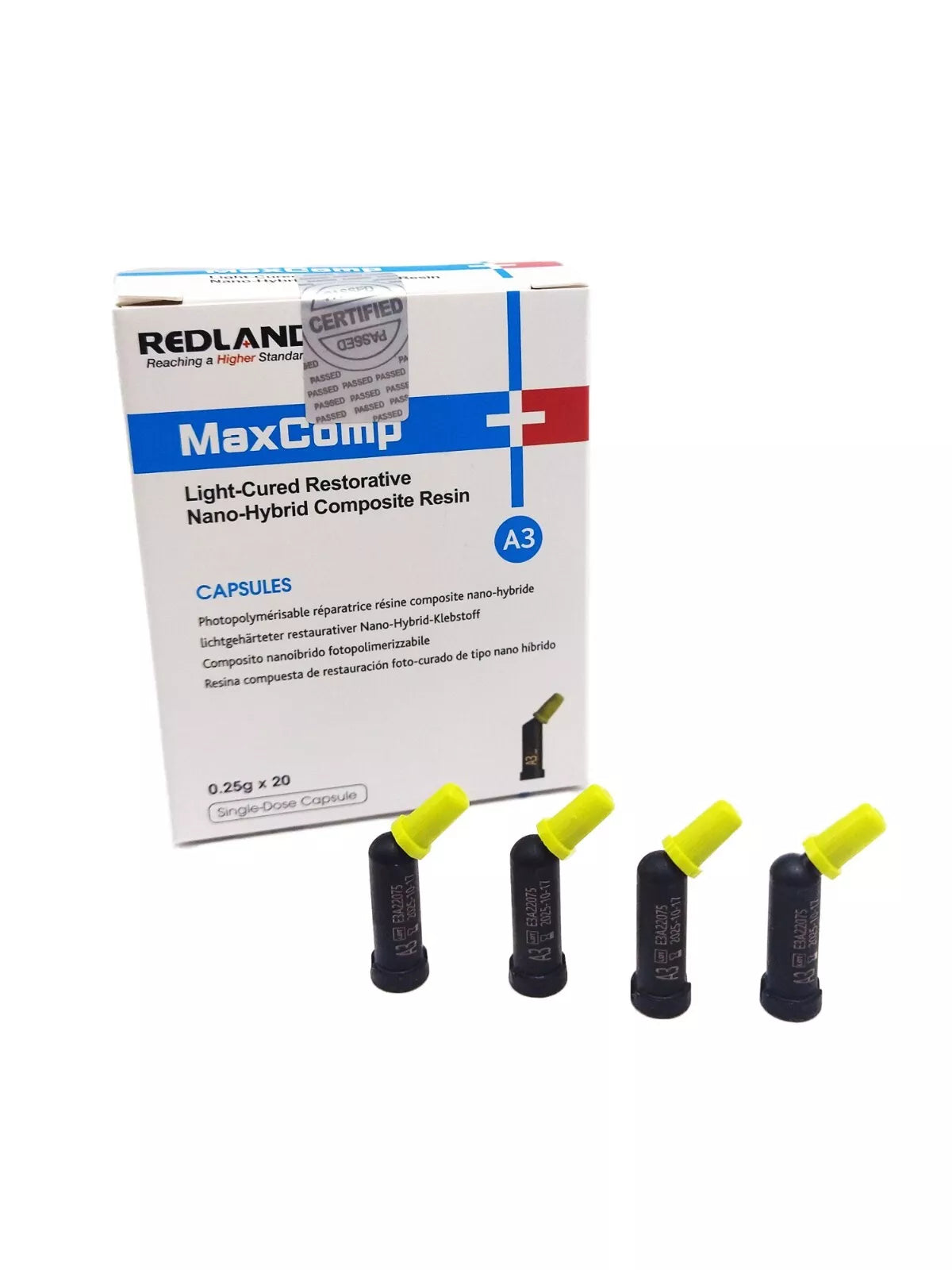 MaxComp LC Nano-Hybrid Composite Resin 20x0.25g Capsules