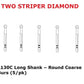 Premier Dental TWO STRIPER Diamond L130C Long Shank – Round Coarse Burs (5/Pk)