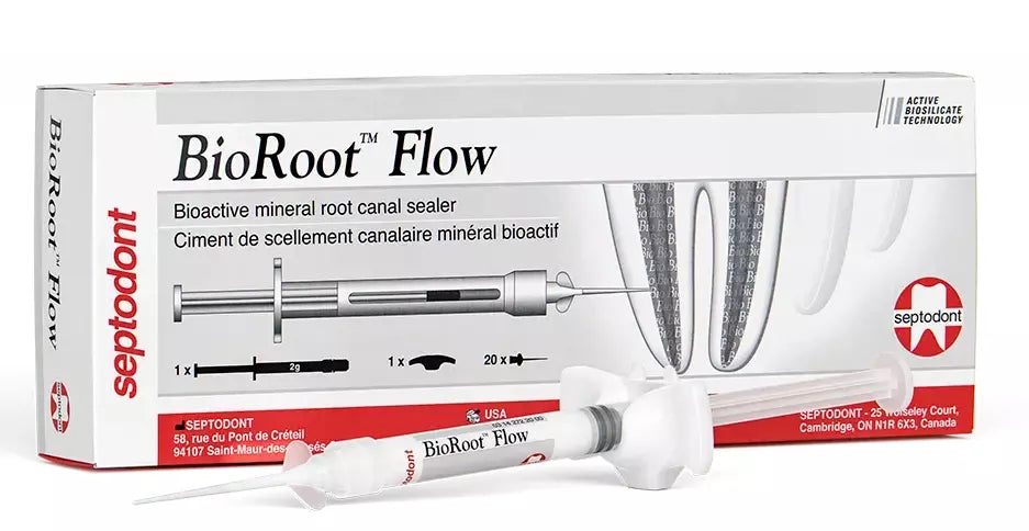 Septodont BioRoot® Flow Bioactive Mineral BioCeramic Root Canal Sealer 2gm Syringe+20 Tips