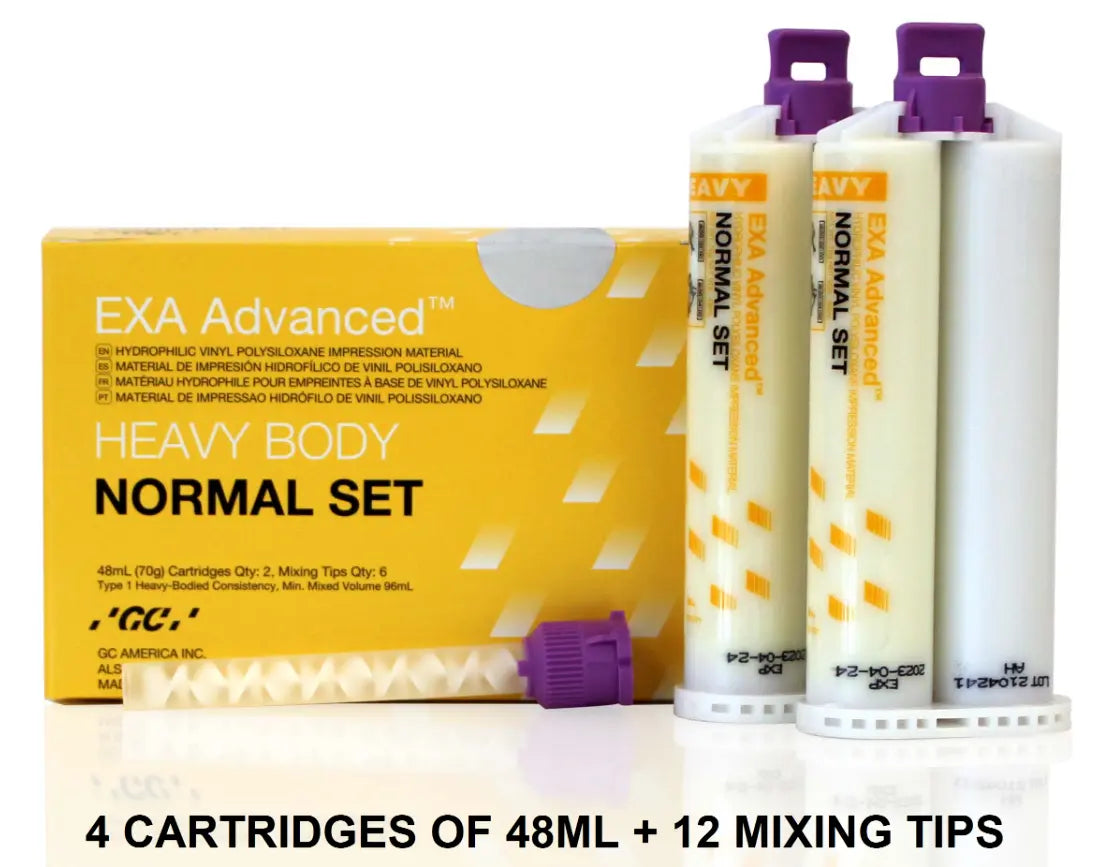 EXA Advanced™ Heavy Body Normal Set Impression Material 48mL + Tips by GC