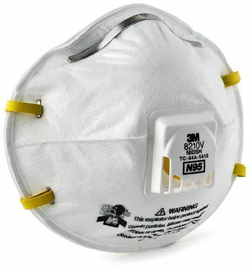 3M™ 8210V N95 Particulate Respirator Masks, EXP. 10/2025 NIOSH APPROVED