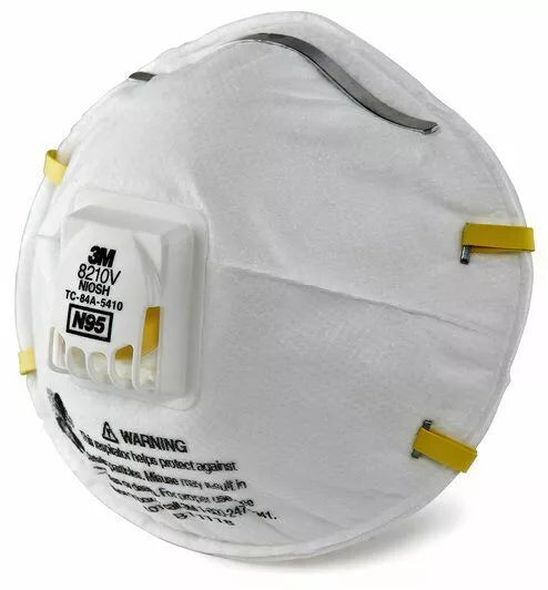 3M™ 8210V N95 Particulate Respirator Masks, EXP. 10/2025 NIOSH APPROVED