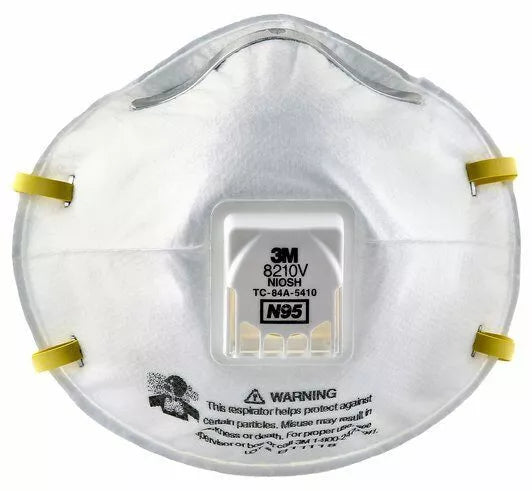 3M™ 8210V N95 Particulate Respirator Masks, EXP. 10/2025 NIOSH APPROVED