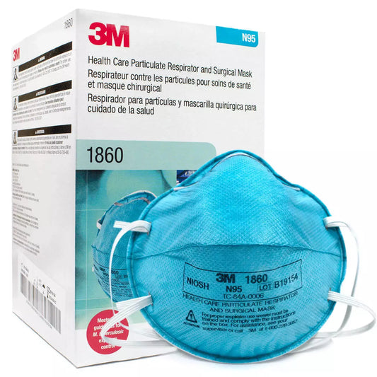 3M™ 1860 N95 Face Mask Particulate Respirator Surgical 20/PK 06-2025