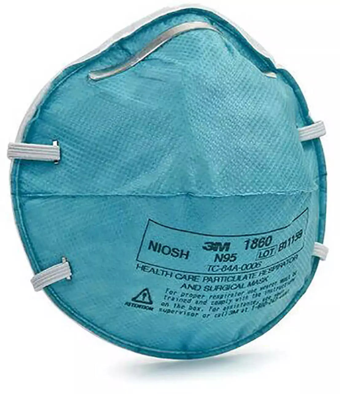 3M™ 1860 N95 Face Mask Particulate Respirator Surgical 20/PK 06-2025