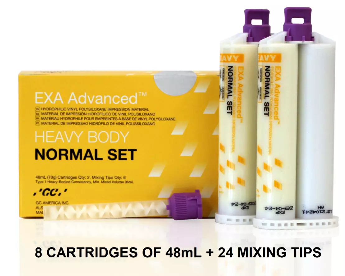 EXA Advanced™ Heavy Body Normal Set Impression Material 48mL + Tips by GC