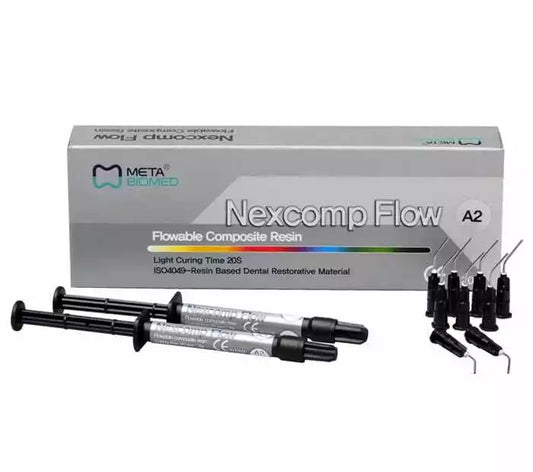 Nexcomp Flow Nano Hybrid Dental Flowable Composite Resin 2x 2g Refill