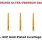 Premier Dental TWO STRIPER Diamond 253.SC – GCP Gold-Plated Curettage Burs 5/Pk