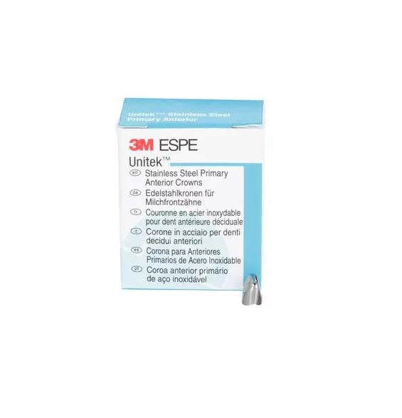 3M™Unitek™Stainless Steel Primary Anterior (Centrals) Crowns,5/Pk All sizes