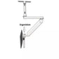 Monitor Ceiling Mount ICW Titan Elite Space-Saving T2 Dental,Monitor adjuster-Ergovision