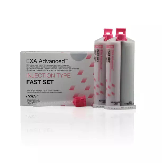 EXA Advanced™ Injection Type (L/B) Fast Set Impression Material 48mL+Tips - GC