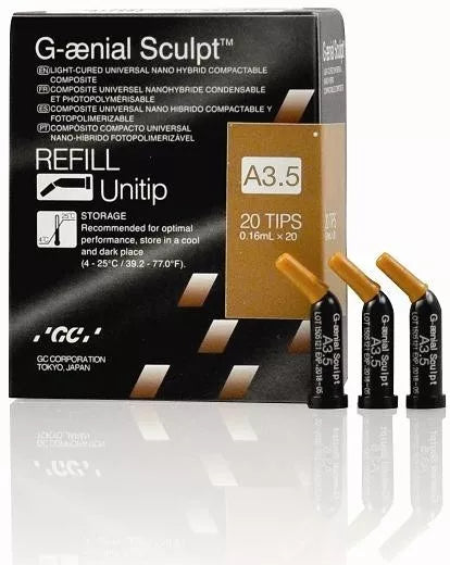 G-aenial Sculpt Universal Composite 20/ Unitip Refill GC America -EXP:2020-10