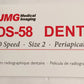 UMG DS-58 Size 2 D Speed Periapical Vinyl Pack Imaging Film 150 /Box